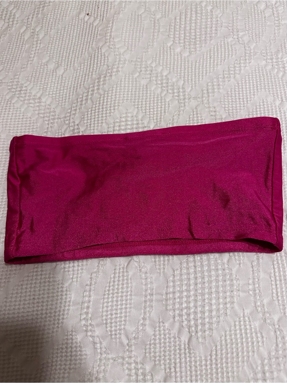 Forever 21 magenta sparkly bandeau top